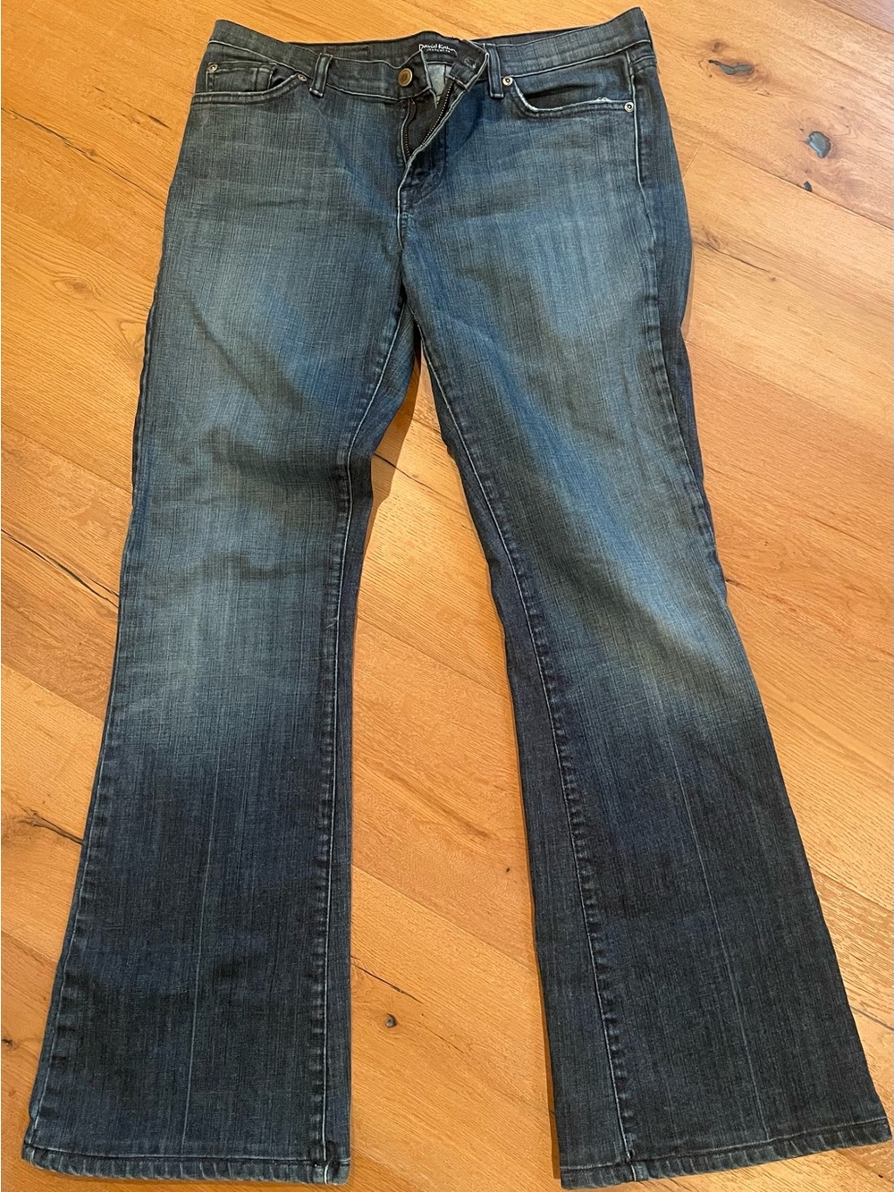 David Kahn Women's Bootcut Jeans in Dark Blue Wash